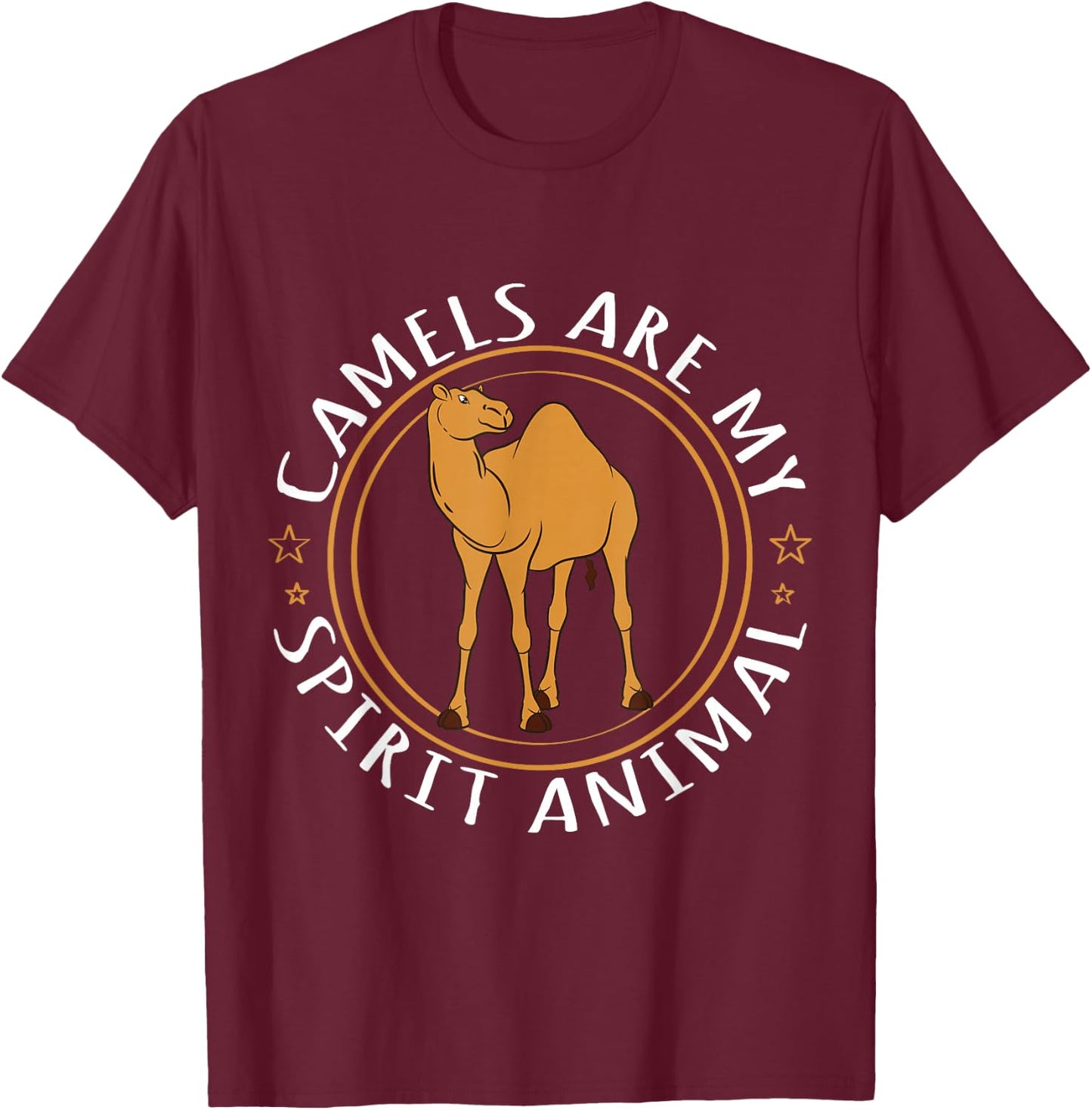 Camel Lover - Camels are My Spirit Animal T-Shirt - T-Shirt | Maroon