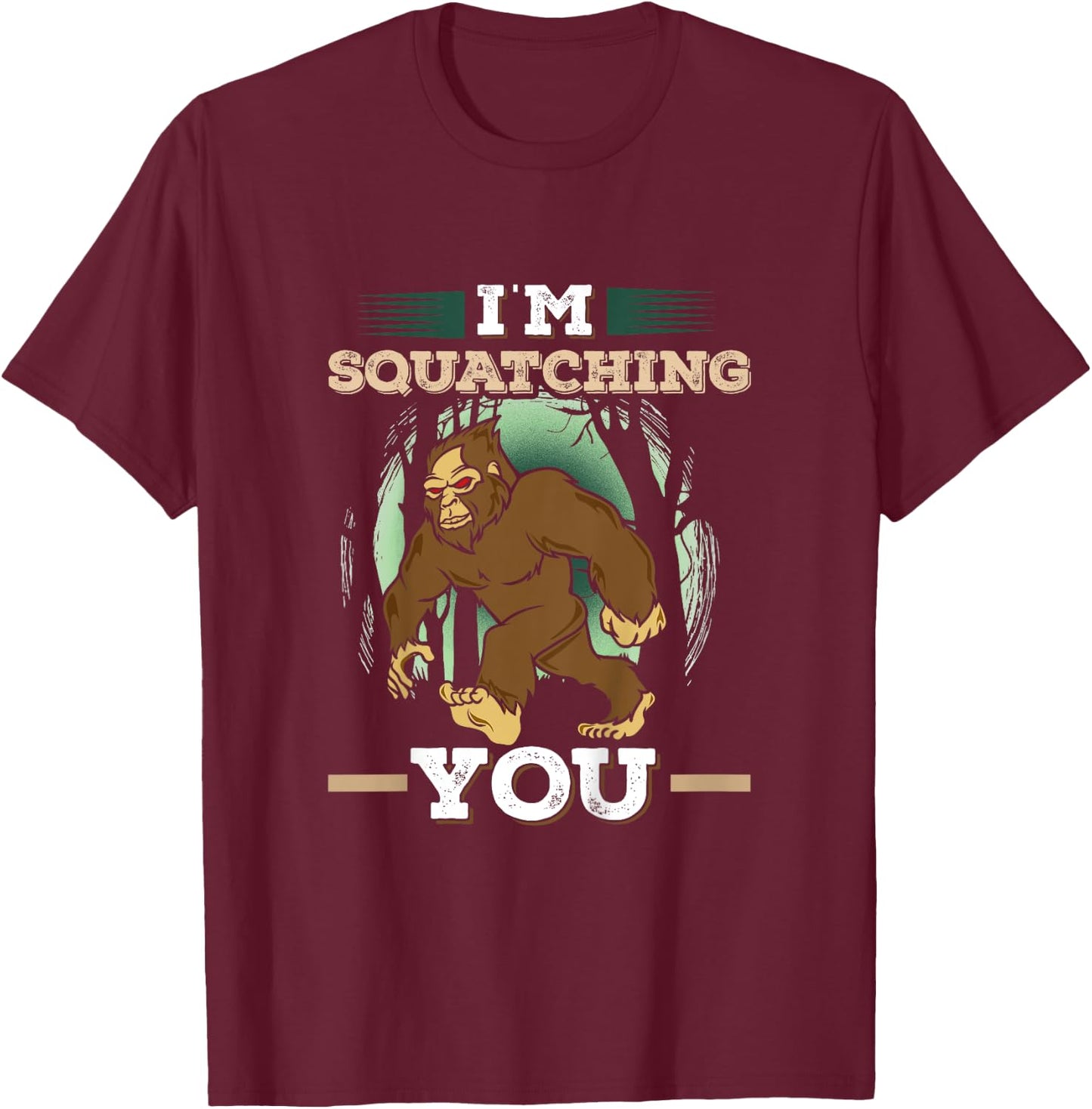 Bigfoot Toddler Shirt Funny Sasquatch Kids Gift T-Shirt - T-Shirt | Maroon