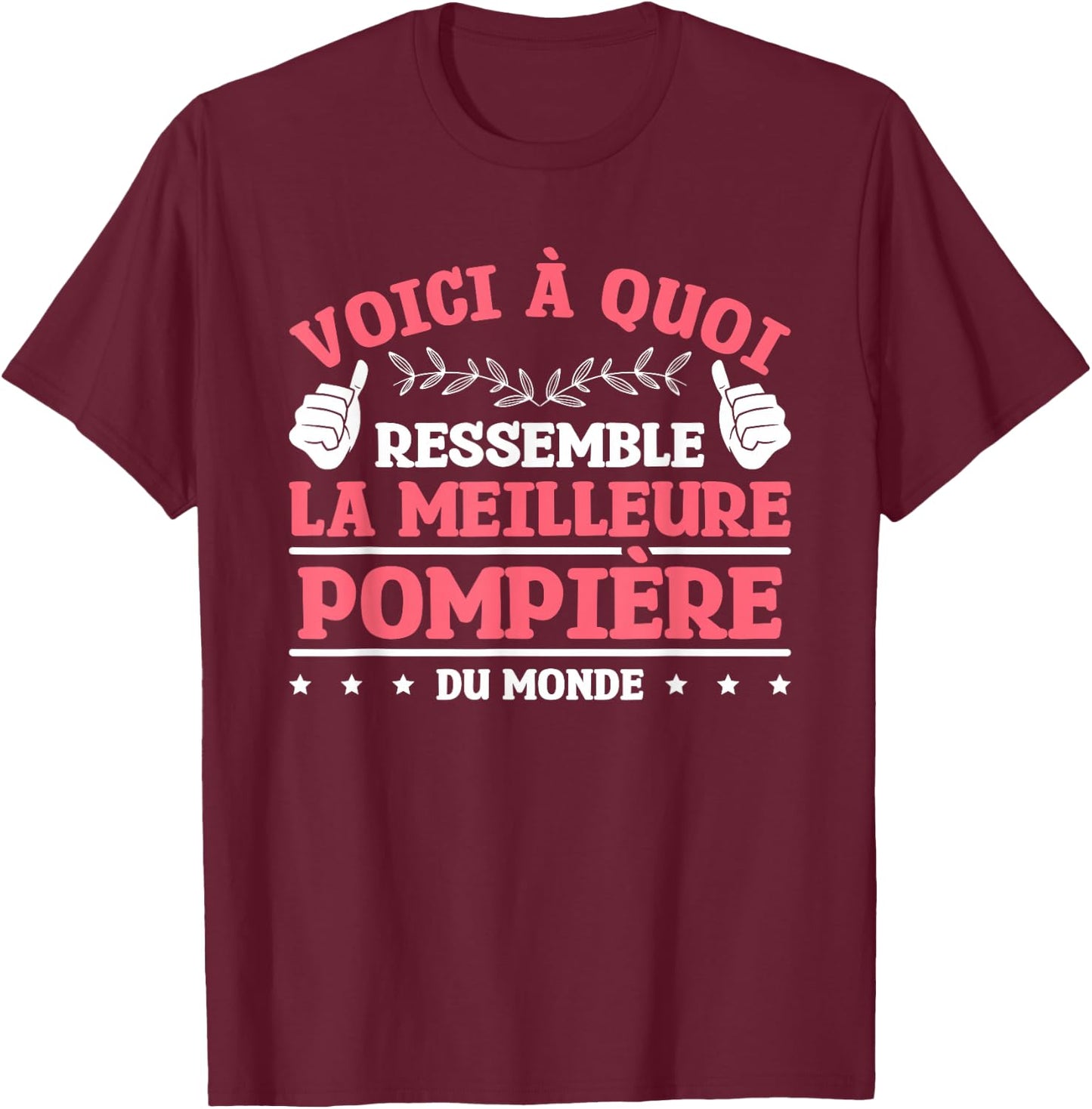 This Is What The World's Best Fireman Looks Like, Black, S T-Shirt - T-Shirt | Maroon