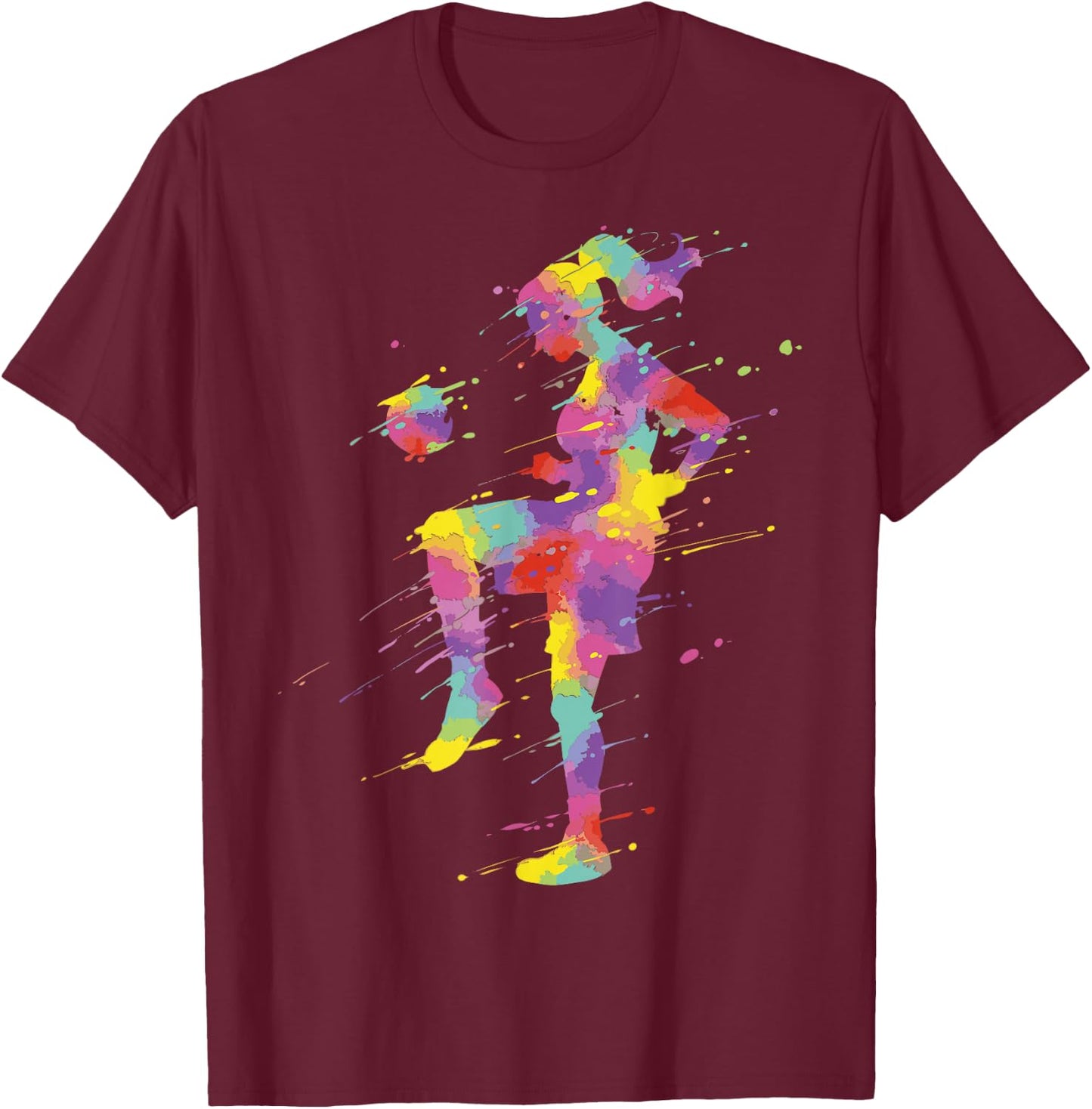 Soccer Girl T-Shirt - T-Shirt | Maroon