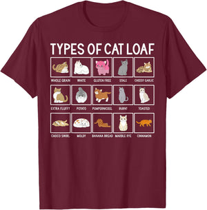Adults, -Kids Cat Lover , Black, Small, Animal Print, Short Sleeve T-Shirt - T-Shirt | Maroon