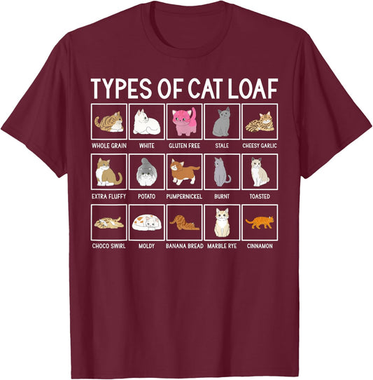 Adults, -Kids Cat Lover , Black, Small, Animal Print, Short Sleeve T-Shirt - T-Shirt | Maroon