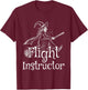 Flight Instructor Halloween T-Shirt - T-Shirt | Maroon