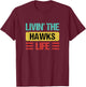 Hawks Name T-Shirt - T-Shirt | Maroon