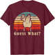 Guess What Chicken Butt Funny Chicken Meme Chicken Lovers T-Shirt - T-Shirt | Maroon