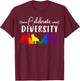 Celebrate Diversity Rainbow Dogs LGBTQ+ Pride T-Shirt - T-Shirt | Maroon