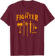 Dungeons & Dragons The Fighter Class Weapons Logo T-Shirt - T-Shirt | Maroon