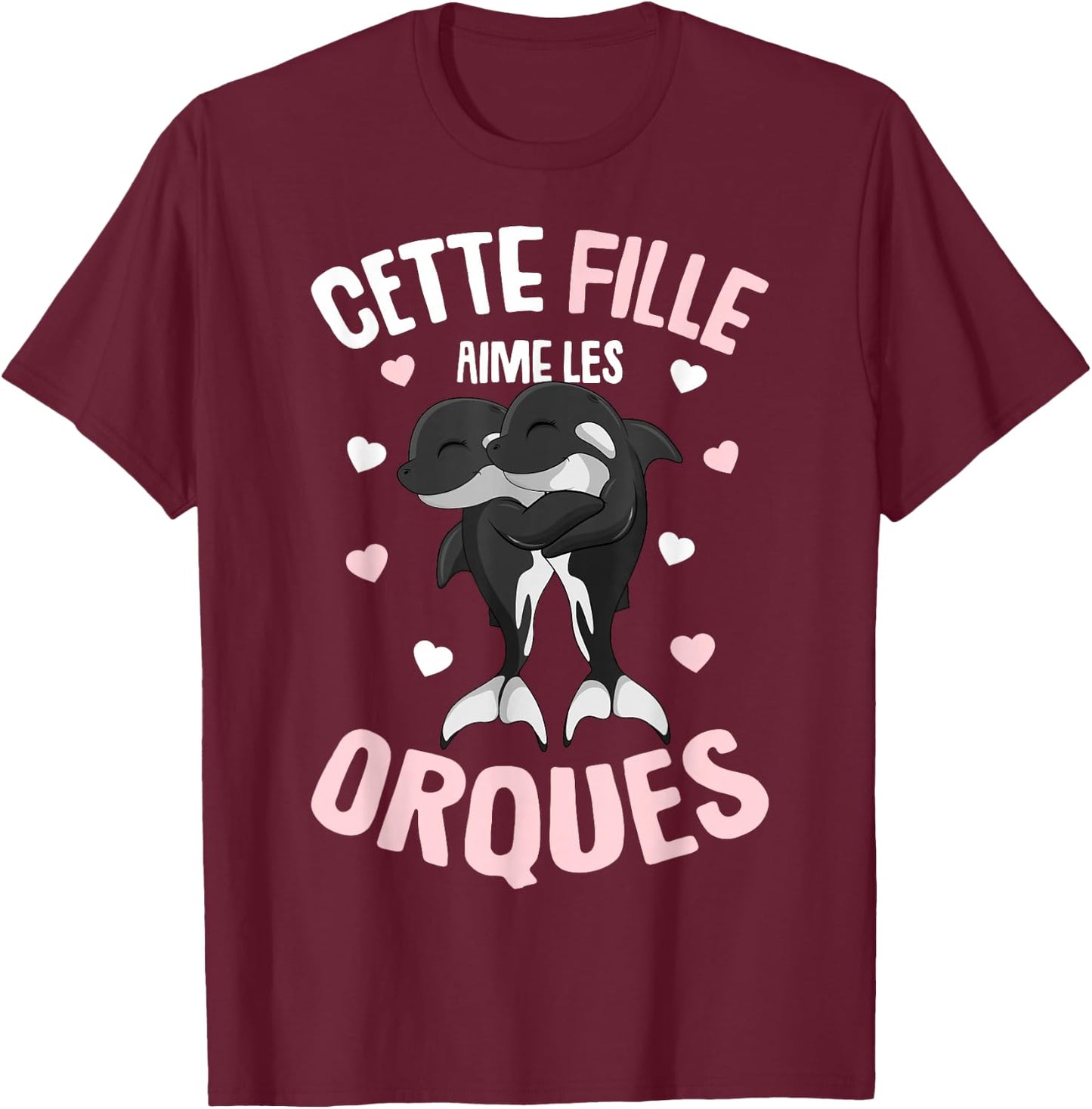 This Girl Loves Orcs Woman Child Orc , Black, S T-Shirt - T-Shirt | Maroon