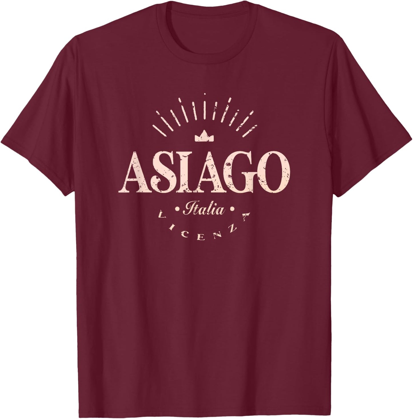 Asiago Italy Modern - Asiago Vicenza Italia T-Shirt - T-Shirt | Maroon