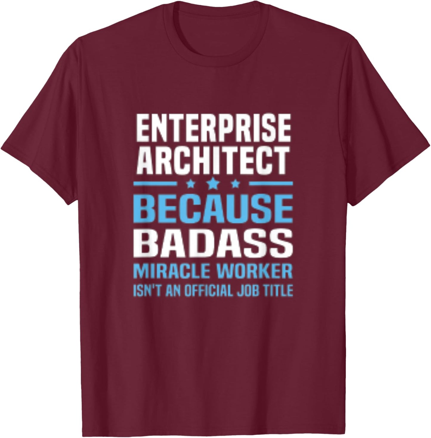 Enterprise Architect T-Shirt - T-Shirt | Maroon