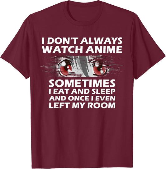 Anime Gift Teen Girls Women Boys Cute Anime Merch Lovers Small T-Shirt - T-Shirt | Maroon