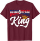 Dominican King Dominican Republic Dominican T-Shirt - T-Shirt | Maroon