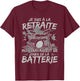 Drummer Drummer My Job Is Playing Drum , Black, S T-Shirt - T-Shirt | Maroon
