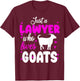 Lawyer Goat Mom Farmer Funny Attorney Graduation 2024 T-Shirt - T-Shirt | Maroon