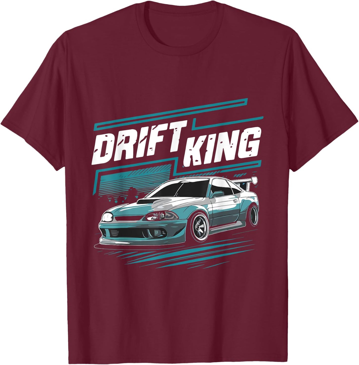Drift King Funny Drifting Costume Drift Passion T-Shirt - T-Shirt | Maroon