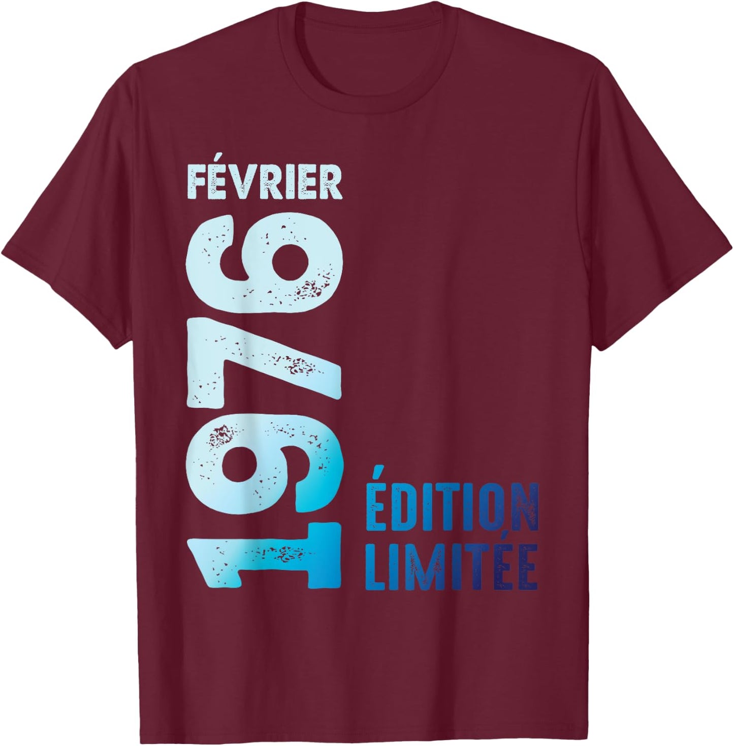 Limited Edition February 1976 T-Shirt - T-Shirt | Maroon