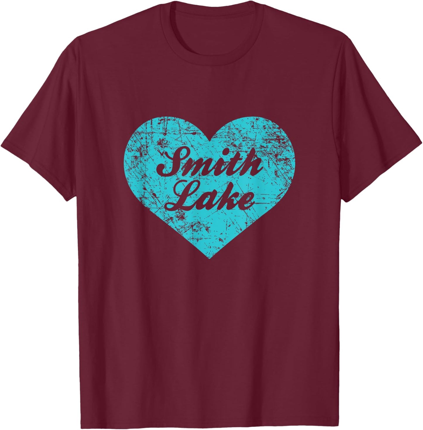 I Love Smith Lake Shirt, Alabama Camping Gift T-Shirt - T-Shirt | Maroon