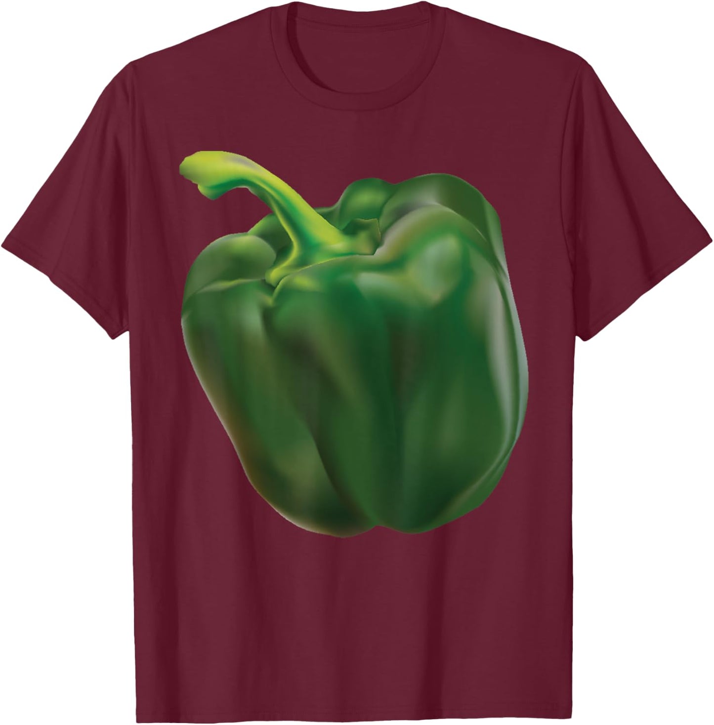 Green Bell Pepper Halloween Costume Veggie Salad T-Shirt - T-Shirt | Maroon