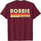 Robbie Geschenkname, personalisiert, Retro, Vintage, 80er, 90er Jahre Geburtstag T-Shirt - T-Shirt | Maroon
