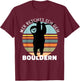 Bouldern Accessories Climbing Sloth Sports Climbing , black T-Shirt - T-Shirt | Maroon