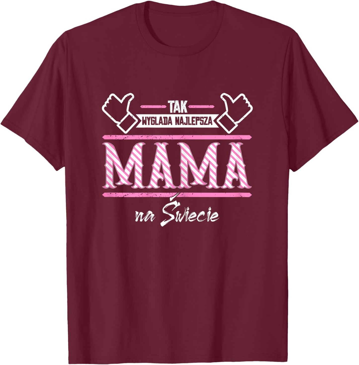 Mutter Tak wyglada najlepsza mama na swiecie T-Shirt - T-Shirt | Maroon