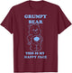 Care Bears Grumpy Bear This Is My Happy Face Costume , Black, S T-Shirt - T-Shirt | Maroon