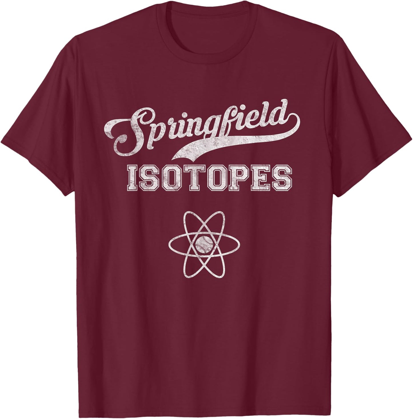 Springfield Isotopes Vintage Distressed T Shirt T-Shirt - T-Shirt | Maroon