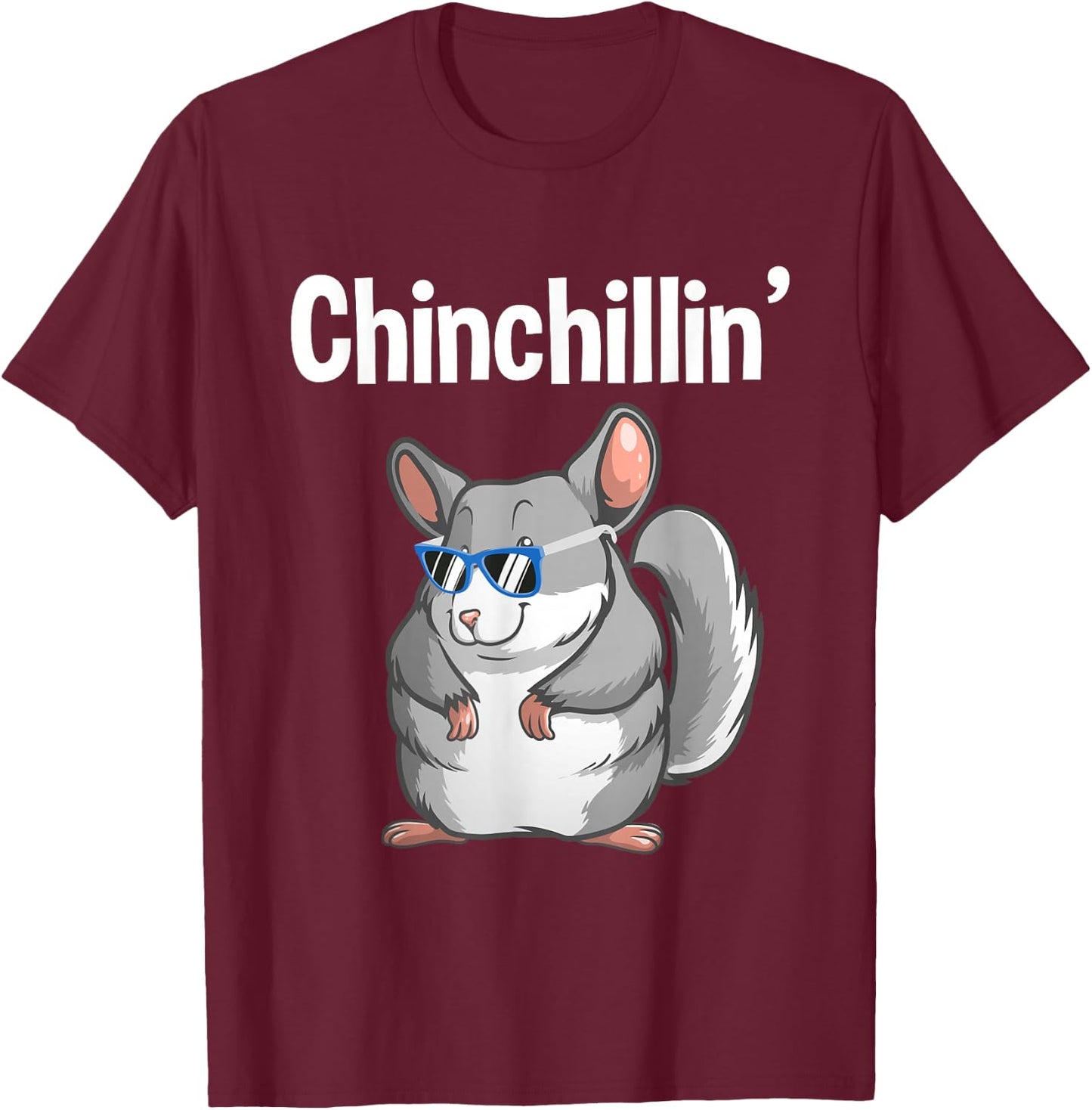 Funny Chinchilla Women Rat Squirrel Koala Zoo Animal T-Shirt - T-Shirt | Maroon