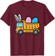 Kids Easter Dump Truck Eggs Construction Boys Kids Toddler Youth T-Shirt - T-Shirt | Maroon