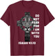 Do Not Fear For Am With You Christian Bible Sayings Lion T-Shirt - T-Shirt | Maroon
