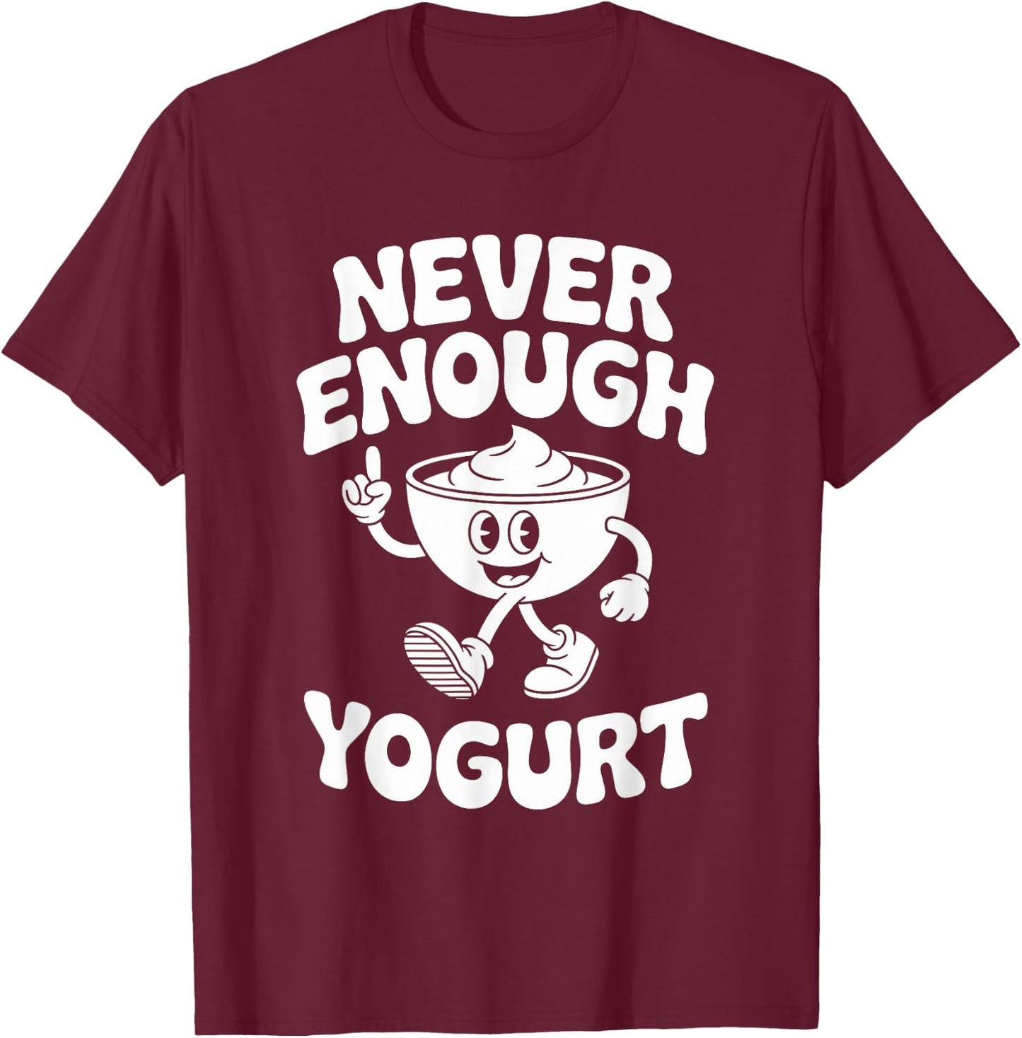 Funny Yogurt Retro T-Shirt - T-Shirt | Maroon