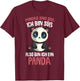 Pandas sind süß Pandabär Kinder Mädchen T-Shirt - T-Shirt | Maroon