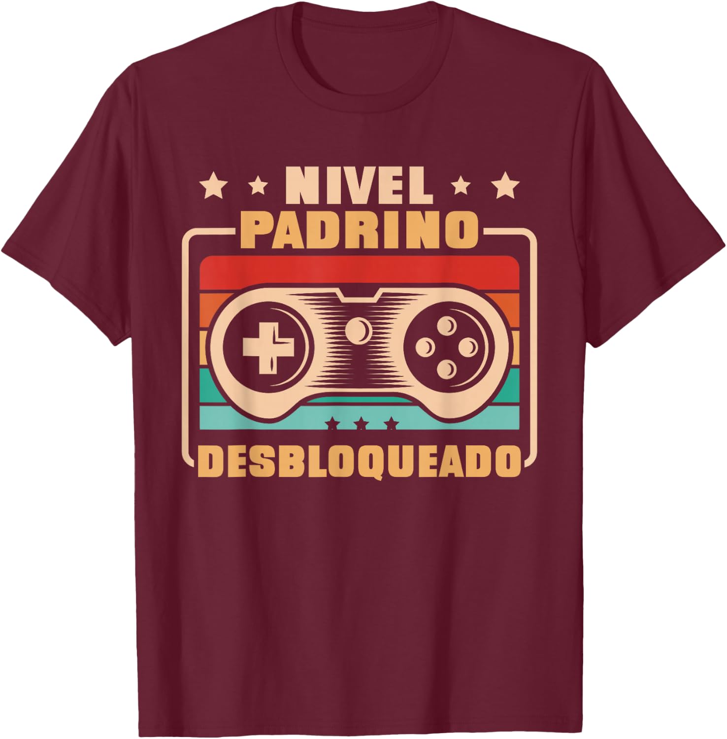 Padrino Nivel Padrino Desbloqueado T-Shirt - T-Shirt | Maroon