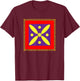 Derafsh Kaviani Lotus Flower Iranian History Flag Badge , black T-Shirt - T-Shirt | Maroon