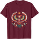Woodpecker Indigenous Indian Tribal Art Native American T-Shirt - T-Shirt | Maroon