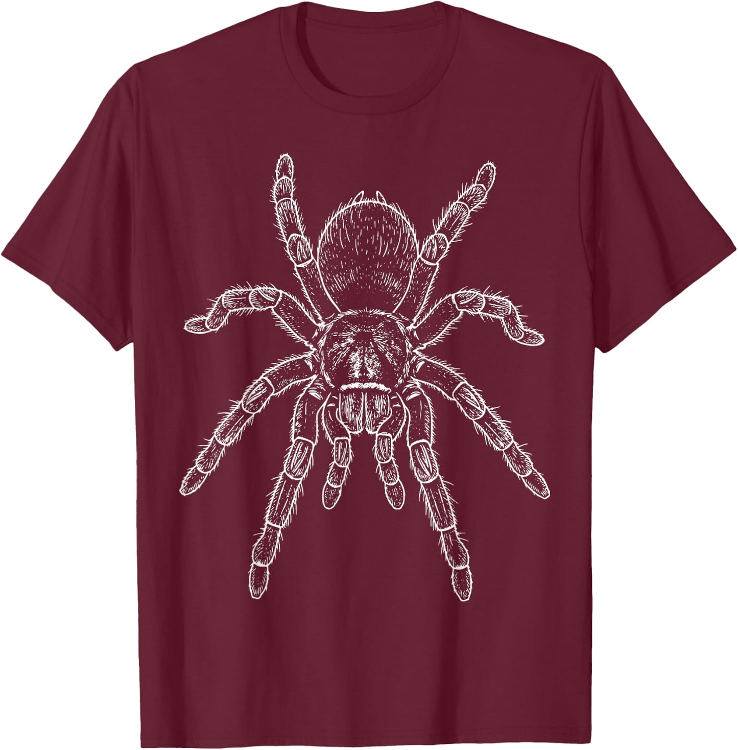 Tarantula Illustration Spider T-Shirt - T-Shirt | Maroon