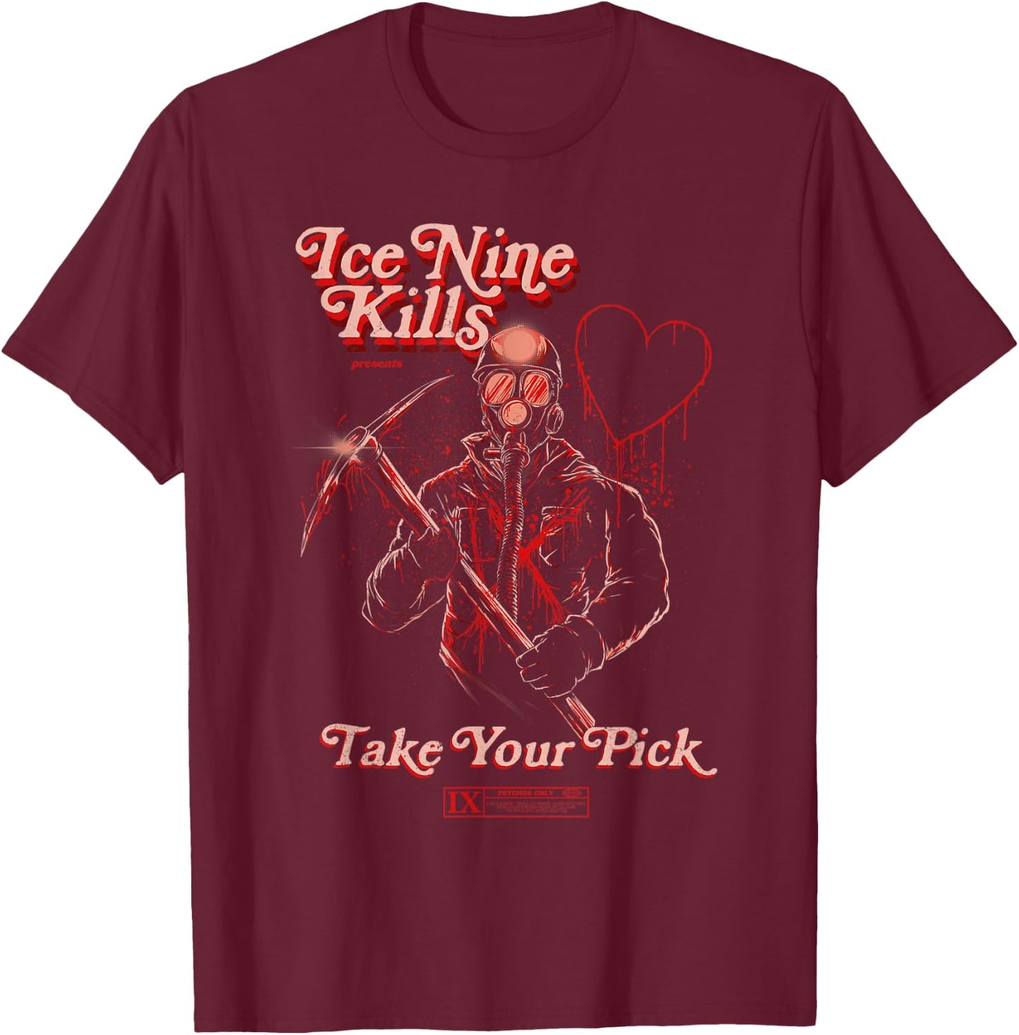 Ice Nine Kills - V-Day Miner , black T-Shirt - T-Shirt | Maroon