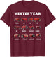 Vintage Tractor Yesteryear Farmer Gift T-Shirt - T-Shirt | Maroon