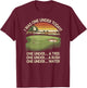 I Was One Under Today funny Golf Lover Golfer Golfing T-Shirt - T-Shirt | Maroon