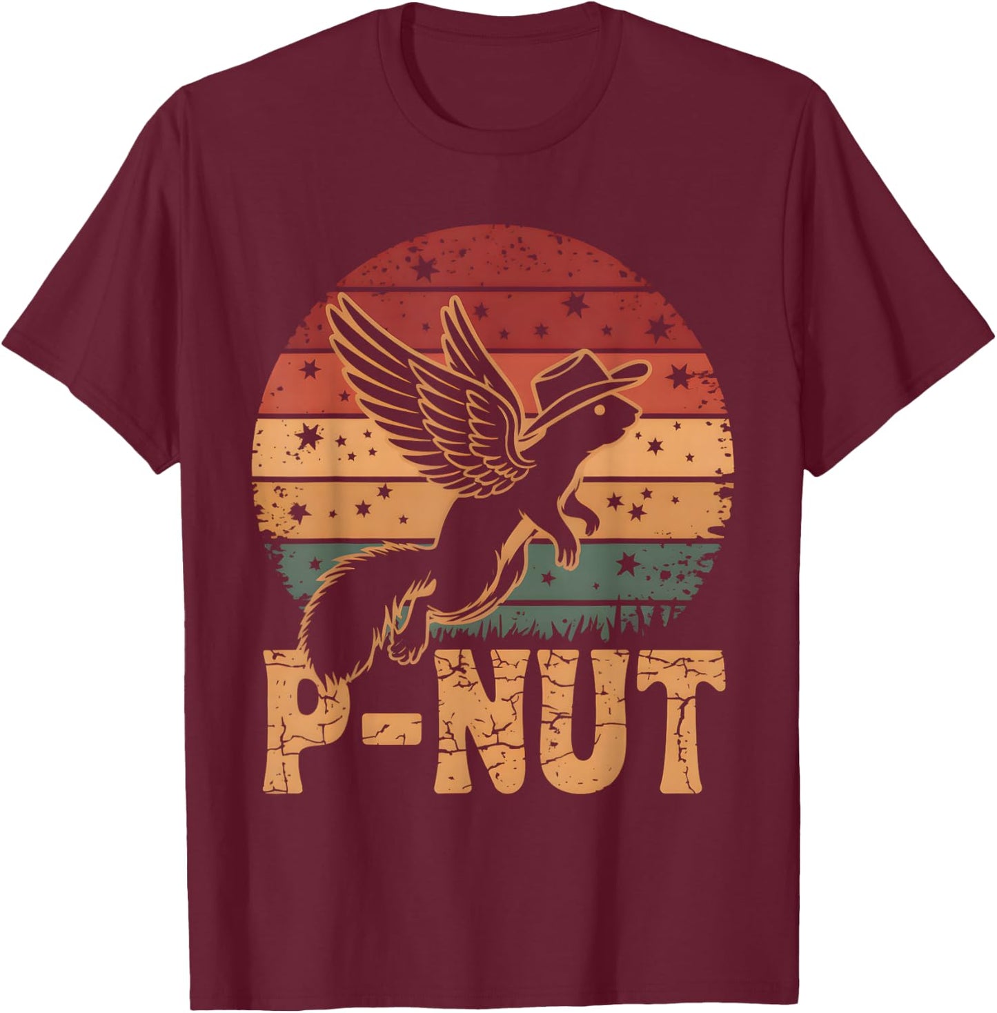 Justice For Peanut P’nut PNut Squirrel Lover T-Shirt - T-Shirt | Maroon