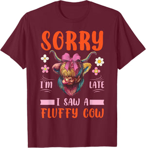 Highland Cow T-Shirt - T-Shirt | Maroon