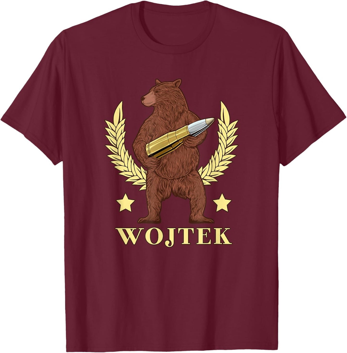 Wojtek Bear T-Shirt - T-Shirt | Maroon