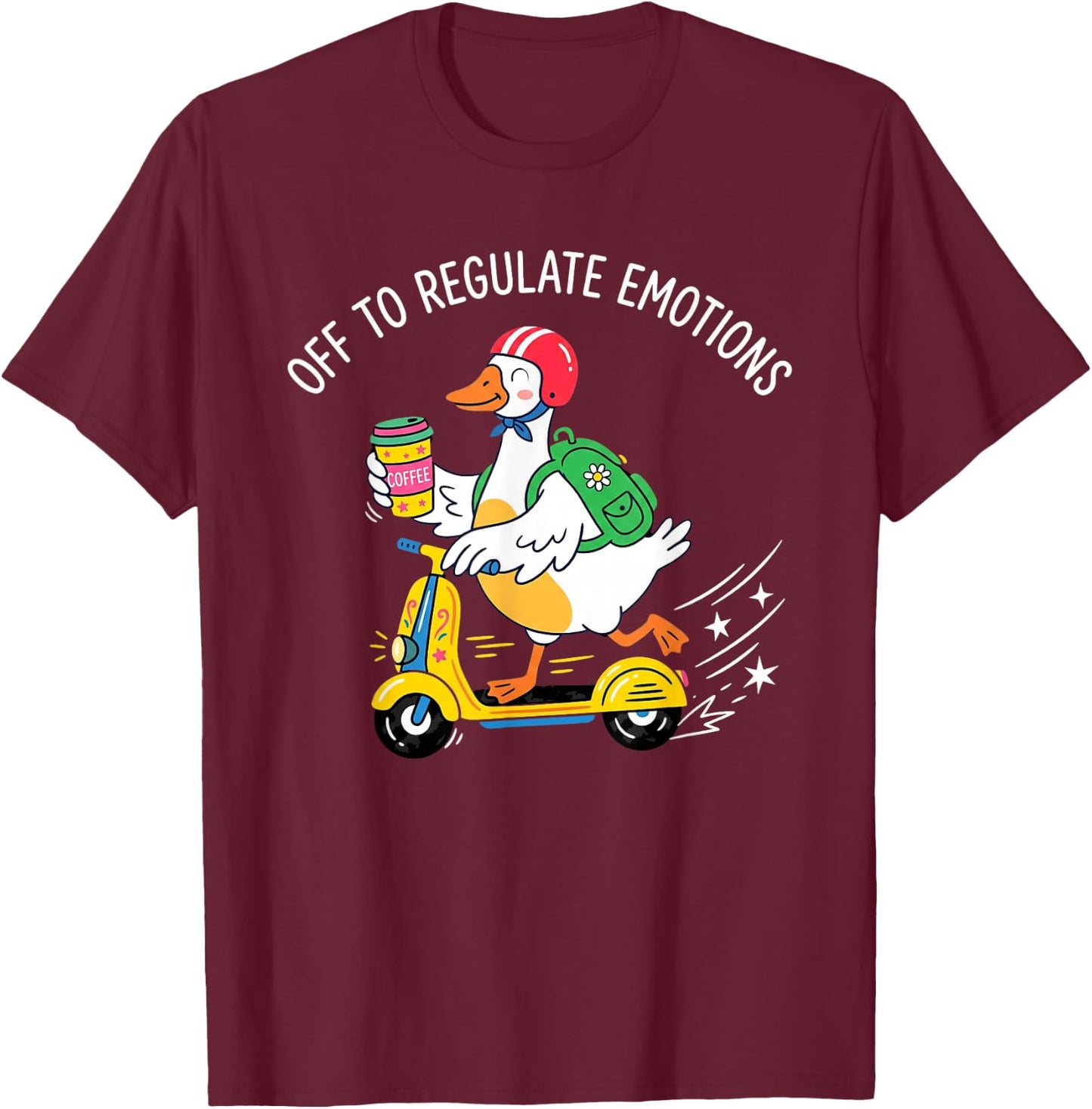 Funny Goose Psychologist T-Shirt - T-Shirt | Maroon