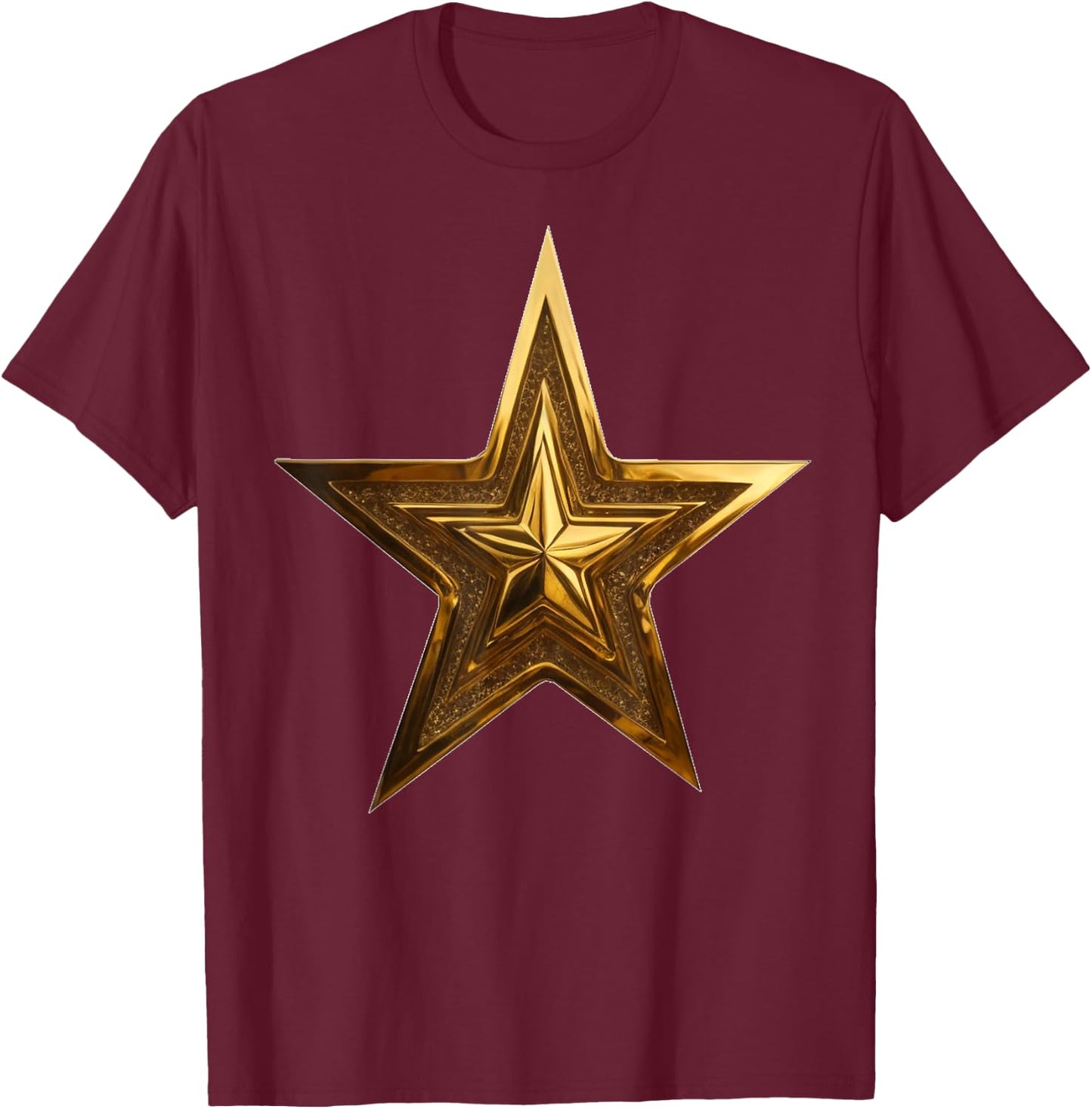 Rock Star K Gold Special Edition T-Shirt - T-Shirt | Maroon