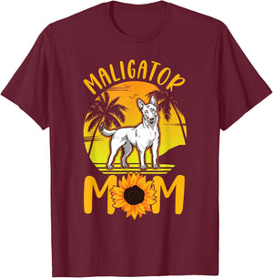 Maligator Mom Belgian Shepherd Belgian Malinois T-Shirt - T-Shirt | Maroon