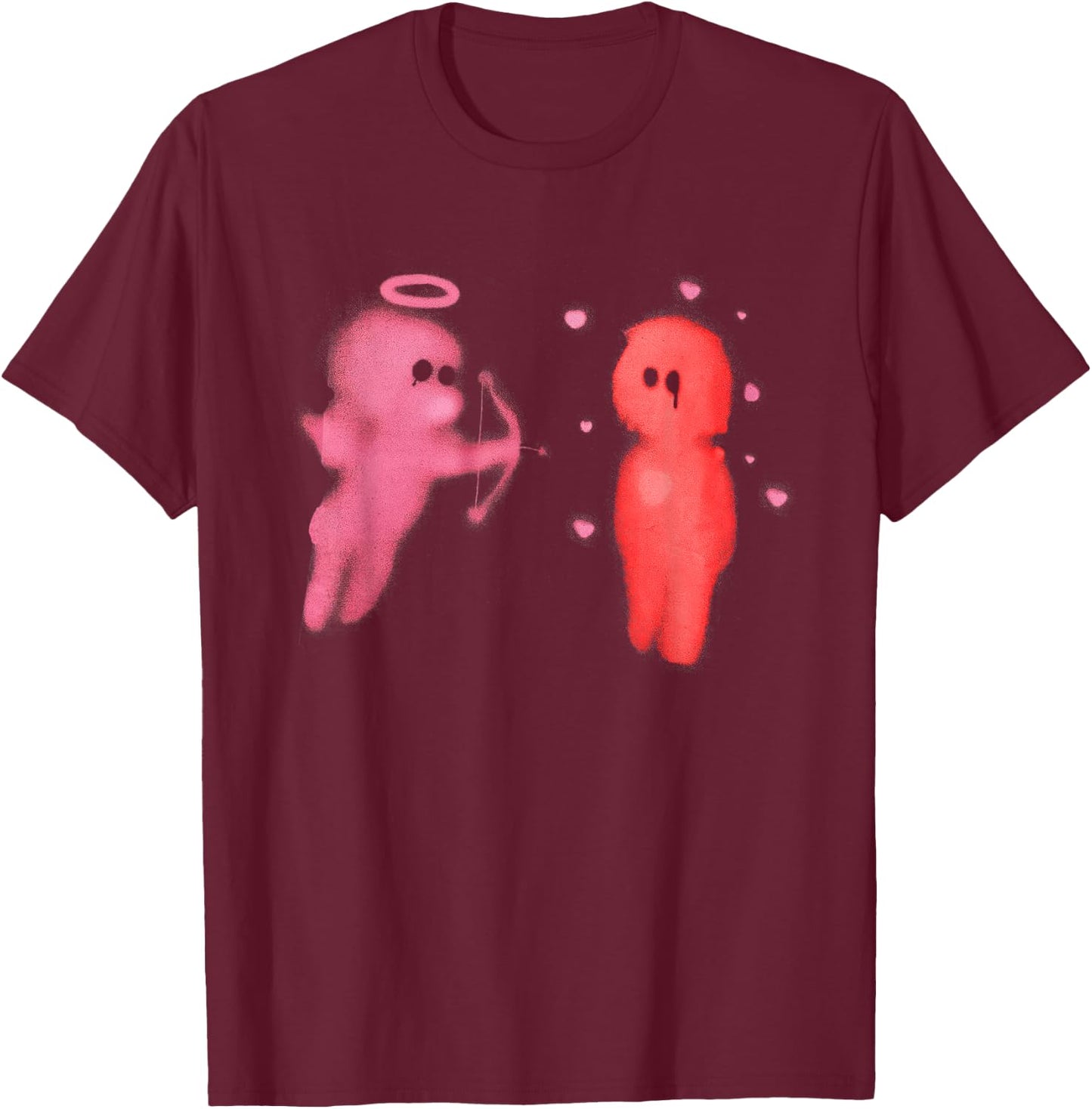 Graphic Cupid’s Love Arrow Men Women Kids T-Shirt - T-Shirt | Maroon