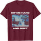 Official Billie Eilish HIT ME Hard and Soft Blue Reverse , Blue, S T-Shirt - T-Shirt | Maroon