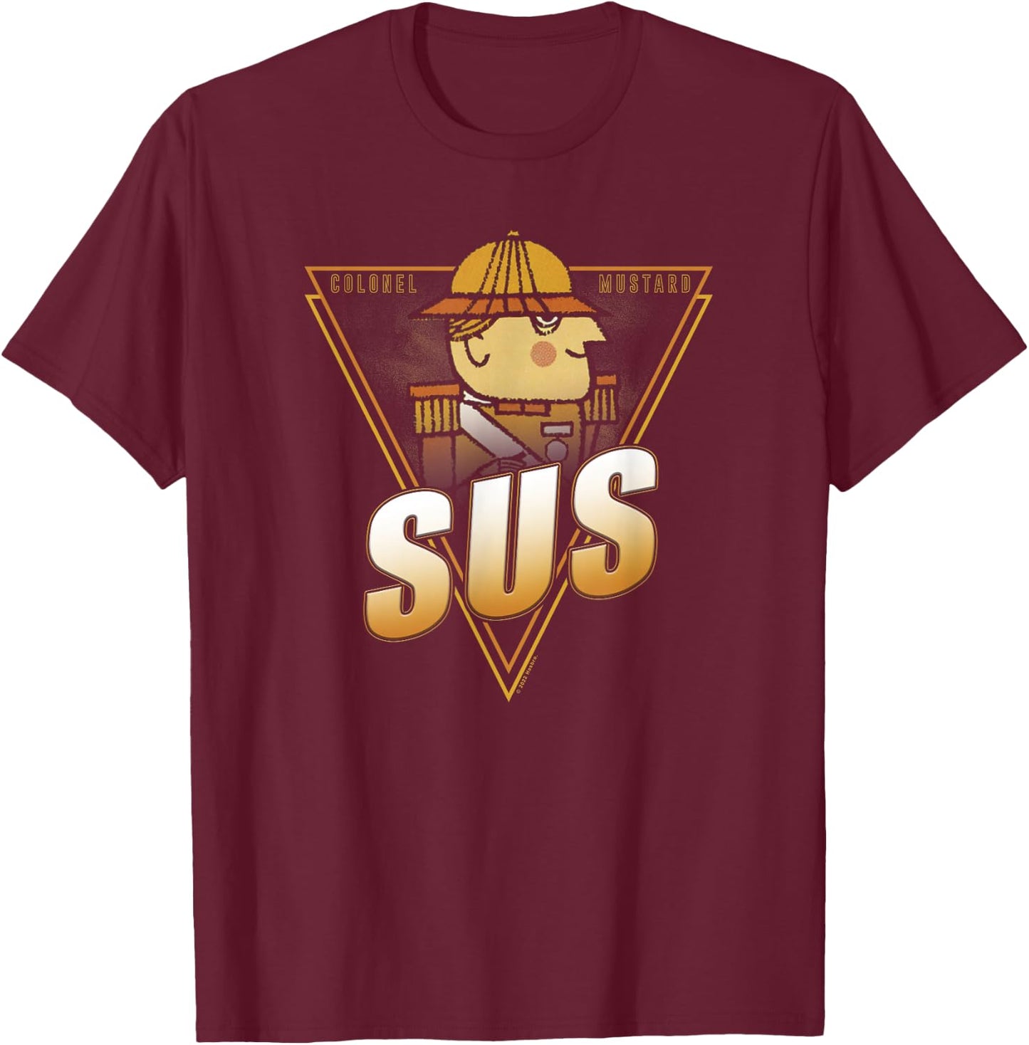 Clue Colonel Mustard SUS Poster T-Shirt - T-Shirt | Maroon