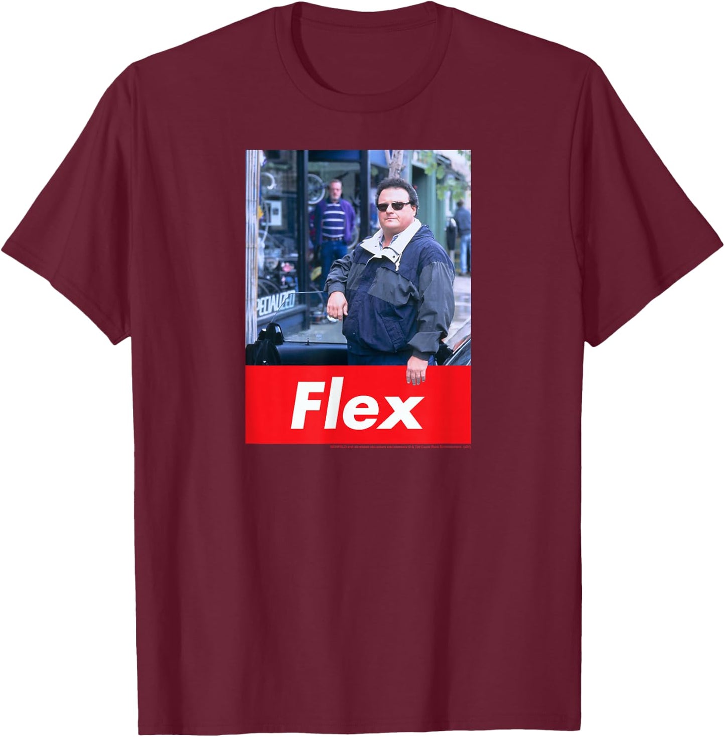 Seinfeld Newman Flex Photo Funny 90's TV Show T-Shirt - T-Shirt | Maroon