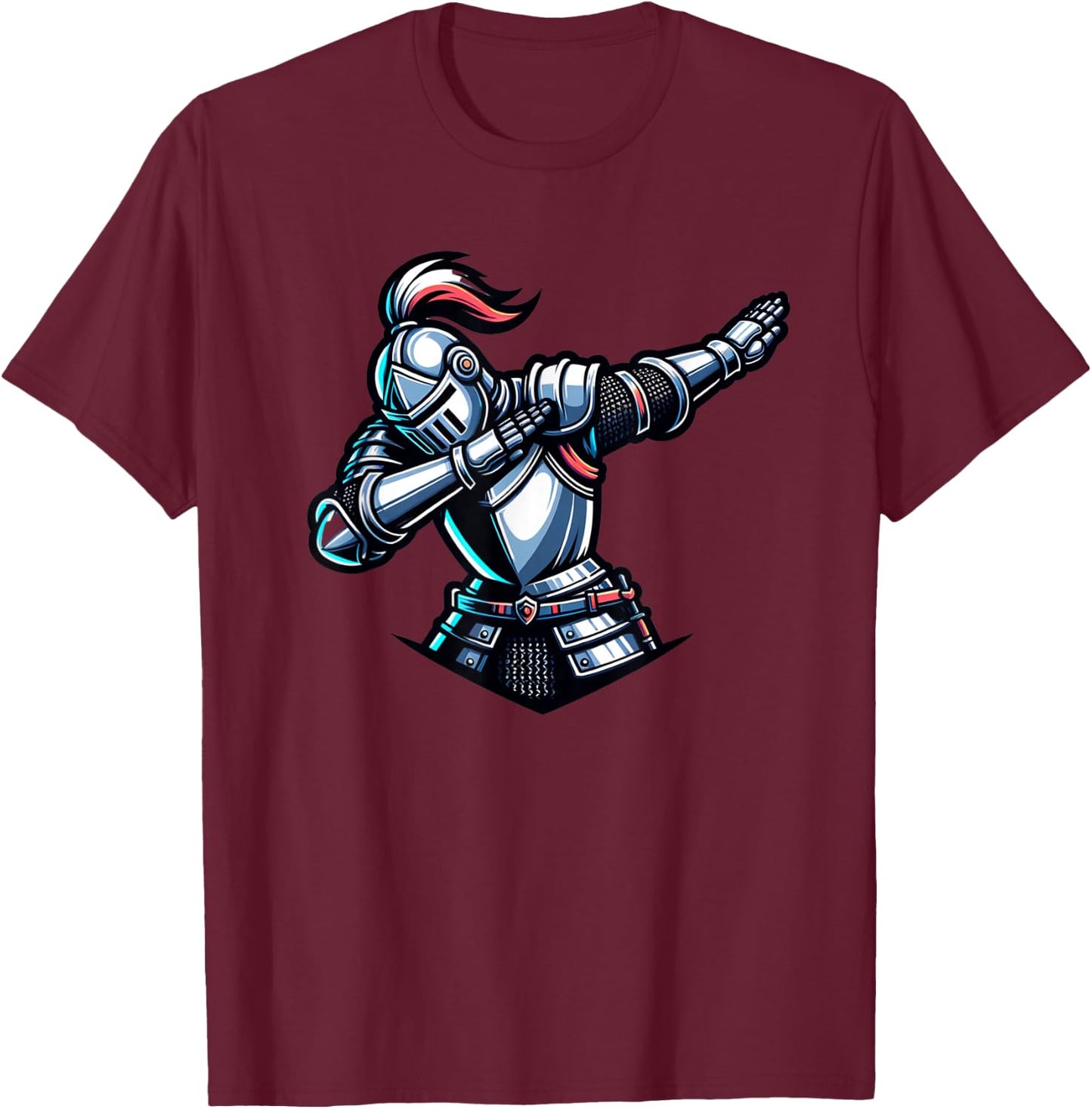 Ren Faire Dabbing Medieval Knight Funny Renaissance Faire T-Shirt - T-Shirt | Maroon